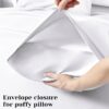 BYSURE Hotel Luxury Bed Sheets Set 6 Piece(Queen, White) - Super Soft 1800 Thread Count 100% Microfiber Sheets with Deep Pockets, Wrinkle & Fade Resistant - Image 5