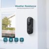 Wireless Wi-Fi Video Doorbell Camera with Two Way Audio, AI Motion Detection, Night Vision and Cloud Storage, 2.4G Wi-Fi only - Image 6