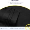 Queen Size Bed Sheets - Breathable Luxury Sheets with Full Elastic & Secure Corner Straps Built In - 1800 Supreme Collection Extra Soft Deep Pocket Bedding Set, Sheet Set, Queen, Black - Image 6