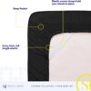 Queen Size Bed Sheets - Breathable Luxury Sheets with Full Elastic & Secure Corner Straps Built In - 1800 Supreme Collection Extra Soft Deep Pocket Bedding Set, Sheet Set, Queen, Black - Image 4