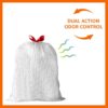 Amazon Basics Ultra-Force Tall Kitchen Drawstring Trash Bags, Classic Clean Scented, 13 Gallon, 80 Count, Pack of 1 - Image 6
