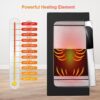 COSVALVE Portable Infrared Sauna for Home, Dry Sauna Heater Full Body with 4 Heating Panels and Heated Foot Pad, Remote Control, Indoor Home Spa, 35.4" x 35.4" x 71" - Image 3