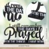 Jetec I Still Remember The Days I Prayed Sign Inspirational Table Blessed Signs Motivational Decor Farmhouse Table Home Centerpieces Faith Wooden Shelf for Living Room Office(Classic Style) - Image 2