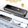MegaWise Vacuum Sealer Machine | 80kPa Suction Power| Bags and Cutter Included | Compact One-Touch Automatic Food Sealer with External Vacuum System | Dry Moist Fresh Modes for All Saving needs - Image 3