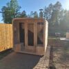 Customize Outdoor Sauna 6-10 Person, Canadian Pine, Hemlock, Red Cedar Sauna, with Porch Option, Glass Window Option, Wood Burning Stove or Harvia Heater with Rocks, Extra Large Home Sauna (0-195 °F) - Image 6