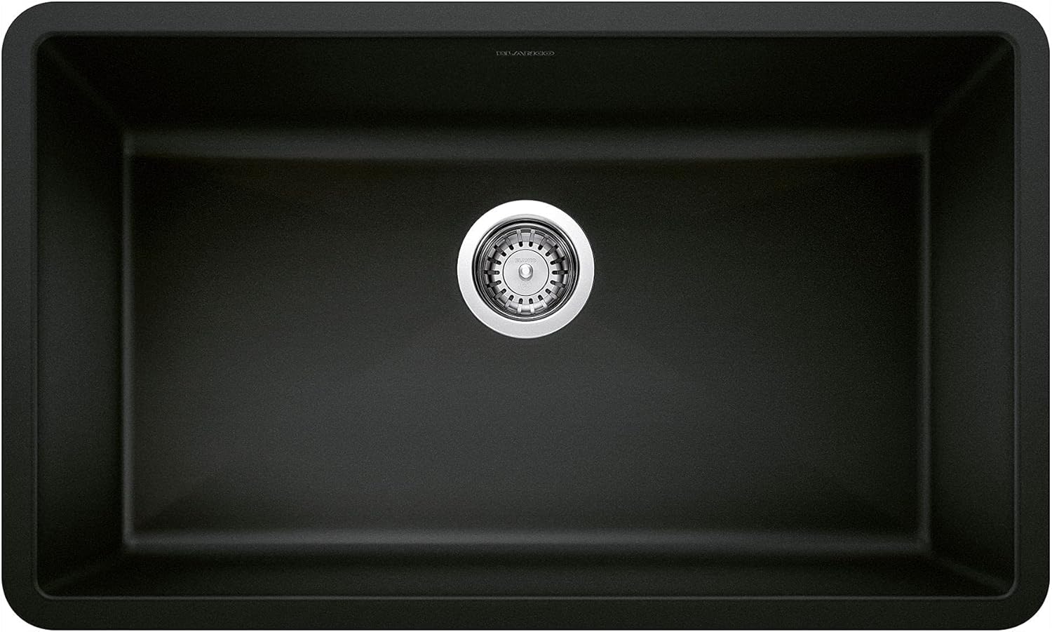 BLANCO Precis Super Single Kitchen Sink, Coal Black