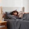 Nestl Split King Sheets for Adjustable Beds - 5 Piece Split King Sheets Set, Deep Pocket, Hotel Luxury, Extra Soft, Breathable and Cooling, Dark Grey Split King Bed Sheets - Image 6