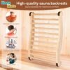 2-Pack Upgraded Sauna Backrest, Sauna Accessories, S-shaped Design with Backrest Sauna Chair, with Non-slip Pads, Suitable for Infrared Sauna Backrest and Barrel Sauna Backrest, Ergonomic Design - Image 6