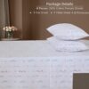ZOYER 100% Cotton Sheets - Cooling & Crisp Full Size Percale Bed Sheets, 16" Deep Pockets Full Bedding Set, Lightweight & Breathable, Durable, 4 Pieces, Fairy Meadows - Image 5