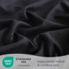 JSD Black Twin Sheet Set with Side Pocket Corner Straps, 3 Piece Soft Kids Microfiber Bed Sheets Extra Deep Pocket - Image 4