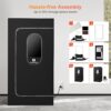 COSVALVE Portable Infrared Sauna for Home, Dry Sauna Heater Full Body with 4 Heating Panels and Heated Foot Pad, Remote Control, Indoor Home Spa, 35.4" x 35.4" x 71" - Image 8