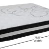 Flash Furniture Capri Comfortable Sleep 12" Hybrid Pocket Spring and Foam Mattress in a Box, Foam Pocket Spring Hybrid Mattress for Pressure Relief, King - Image 2