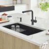 BLANCO Precis Super Single Kitchen Sink, Coal Black - Image 2