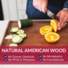 Made in USA Black Walnut Wood Cutting Board by Virginia Boys Kitchens - Butcher Block Wooden Carving Board with Juice Well made from Sustainable Hardwood (17x11) - Image 2