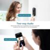 Wireless Wi-Fi Video Doorbell Camera with Two Way Audio, AI Motion Detection, Night Vision and Cloud Storage, 2.4G Wi-Fi only - Image 5