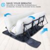 Ivation EZ-Bed (Queen) Air Mattress with Frame & Rolling Case, Self Inflatable, Blow Up Bed Auto Shut-Off, Comfortable Surface AirBed, Best for Guest, Travel, Vacation, Camping - Image 2