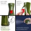 FLAIROSOL OLIVIA Oil Sprayer for Cooking, 200ml Glass Olive Oil Sprayer, Continuous Cooking Spray with Portion Control, Oil Dispenser for Kitchen, Air Fryer, Salad, BBQ (Green Bottle, Gold Print) - Image 8