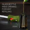 FLAIROSOL OLIVIA Oil Sprayer for Cooking, 200ml Glass Olive Oil Sprayer, Continuous Cooking Spray with Portion Control, Oil Dispenser for Kitchen, Air Fryer, Salad, BBQ (Green Bottle, Gold Print) - Image 6
