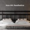 Feonase Queen Metal Platform Bed Frame with Victorian Classic Iron-Art Headboard & Footboard, Steel Slats Support, 12" Under Bed Storage, No Box Spring Needed, Noise-Free, Black - Image 3