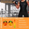 Sauna Sweat Vest Workout Tank Top Waist Trainer for Men Compression Workout Enhancing Vest - Image 2