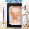 Sauna Box, Portable Sauna, Portable Steam Sauna for Home, Sauna Tent with Steamer, Remote Control, Folding Chair, 9 Levels, 2.6’ x 2.6’ x 5.9’ - Image 2