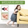 Furniture Sliders for Carpet 8 PCS - 3 1/2 inch Furniture Moving Slider Chair Legs Floors Protectors– Move Your Furniture Easy & Safely(for Carpet) - Image 5
