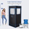 COSVALVE Portable Steam Saunas, at Home Sauna Full Size, Personal Steam Sauna Box, 4L & 1600W Steam Generator, Remote Control, Timer, Foldable Chair, 31.5''*31.5''*70.87''H - Image 2