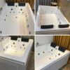 Empava Whirlpool Bathtub 71 Inch,2 Person Whirlpool Tubs With 16 Jets,Jetted Bathtub,Acrylic SPA Bath Tub,Hydro Massage Bathtub With Right Drain,3-Side Apron,White - Image 5