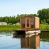 Customize Outdoor Sauna 6-10 Person, Canadian Pine, Hemlock, Red Cedar Sauna, with Porch Option, Glass Window Option, Wood Burning Stove or Harvia Heater with Rocks, Extra Large Home Sauna (0-195 °F) - Image 12