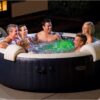 INTEX 28431EP PureSpa Plus Bubble Massage Spa Set: Includes Energy Efficient Spa Cover – 2 Contoured Headrest – LED Light – 6 Person Capacity – 85" x 28" - Image 8