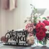 Jetec I Still Remember The Days I Prayed Sign Inspirational Table Blessed Signs Motivational Decor Farmhouse Table Home Centerpieces Faith Wooden Shelf for Living Room Office(Classic Style) - Image 7