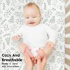Yoofoss Baby Crib Sheets for Boys Girls, Fitted Crib Sheet 2 Pack for Standard Crib and Toddler Mattress, Super Soft Microfiber Baby Sheet 28x52x8in(Green+Leaf) - Image 4