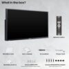 SYLVOX Outdoor TV, 55 inch Smart TV Waterproof Outdoor TVs, 4K Weatherproof Television for Outside, Support Google Assistant, Chromecast, 1000 nit Brightness Partial Sun (Deck Pro 2.0/2024) - Image 8