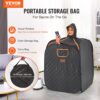 VEVOR Portable Personal Steam Sauna Spa Tent with 1200 Watt Steam Generator, with Chair & Storage Bag, Home Therapeutic Sauna Blanket for Detox Relaxation, Time & Temperature Remote Control, Black - Image 2
