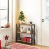 Sofa Table, Industrial Console Table, 3-Tier Narrow Side Table with Open Shelves, Foyer Table for Entryway, Hallway, Kitchen, Living Room and Bedroom, Easy Assembly, Rustic Brown CTHR8001Z - Image 8