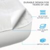 Ivation EZ-Bed (Queen) Air Mattress with Frame & Rolling Case, Self Inflatable, Blow Up Bed Auto Shut-Off, Comfortable Surface AirBed, Best for Guest, Travel, Vacation, Camping - Image 3