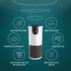 Homedics 2-in-1 Cool Mist Humidifier & Air Purifier – Humidifies & Purifies Air, Digital Air Quality Sensor, Auto Mode, Stylish Tower Design, Ideal for Medium-Large Rooms - Image 3