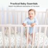 Yoofoss Baby Crib Sheets for Boys Girls, Fitted Crib Sheet 2 Pack for Standard Crib and Toddler Mattress, Super Soft Microfiber Baby Sheet 28x52x8in(Green+Leaf) - Image 6