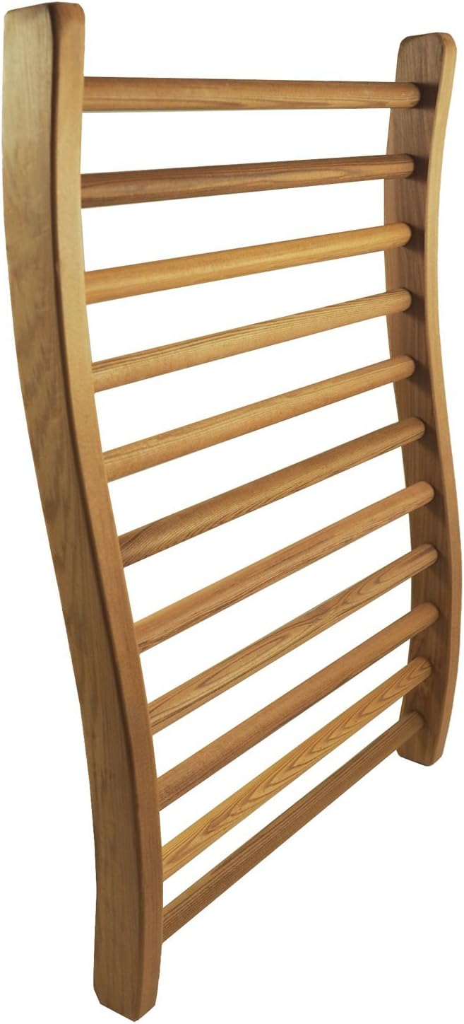 HSE Canadian Red Cedar Ergonomic S-Shape Sauna Backrest (Pack of 1)