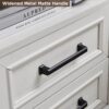 18" Farmhouse Nightstand with Charging Station,End Table with 2 Drawers Storage,Side Table,Bedside Cabinet for Bedroom,Living Room,White - Image 5