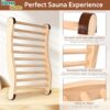 2-Pack Upgraded Sauna Backrest, Sauna Accessories, S-shaped Design with Backrest Sauna Chair, with Non-slip Pads, Suitable for Infrared Sauna Backrest and Barrel Sauna Backrest, Ergonomic Design - Image 3