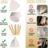 Umite Chef Silicone Kitchen Utensil Set, 34PCS Heat Resistant Kitchen Gadgets and Tools With Grater, Wood Handles for Nonstick Cookware - Image 6