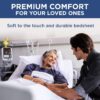 4 Pack Fitted Hospital Bed Sheets with Elastic All Around for a Cotton Rich Soft Knitted Jersey Sheet, 36” x 84” x 12” - Image 3