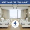 4 Pack Fitted Hospital Bed Sheets with Elastic All Around for a Cotton Rich Soft Knitted Jersey Sheet, 36” x 84” x 12” - Image 4