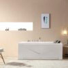 Empava Whirlpool Bathtub 71 Inch,2 Person Whirlpool Tubs With 16 Jets,Jetted Bathtub,Acrylic SPA Bath Tub,Hydro Massage Bathtub With Right Drain,3-Side Apron,White - Image 10