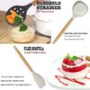 Kitchen Utensils Set- 35 PCs Cooking Utensils with Grater,Tongs, Spoon Spatula &Turner Made of Heat Resistant Food Grade Silicone and Wooden Handles Kitchen Gadgets Tools Set for Nonstick Cookware - Image 6
