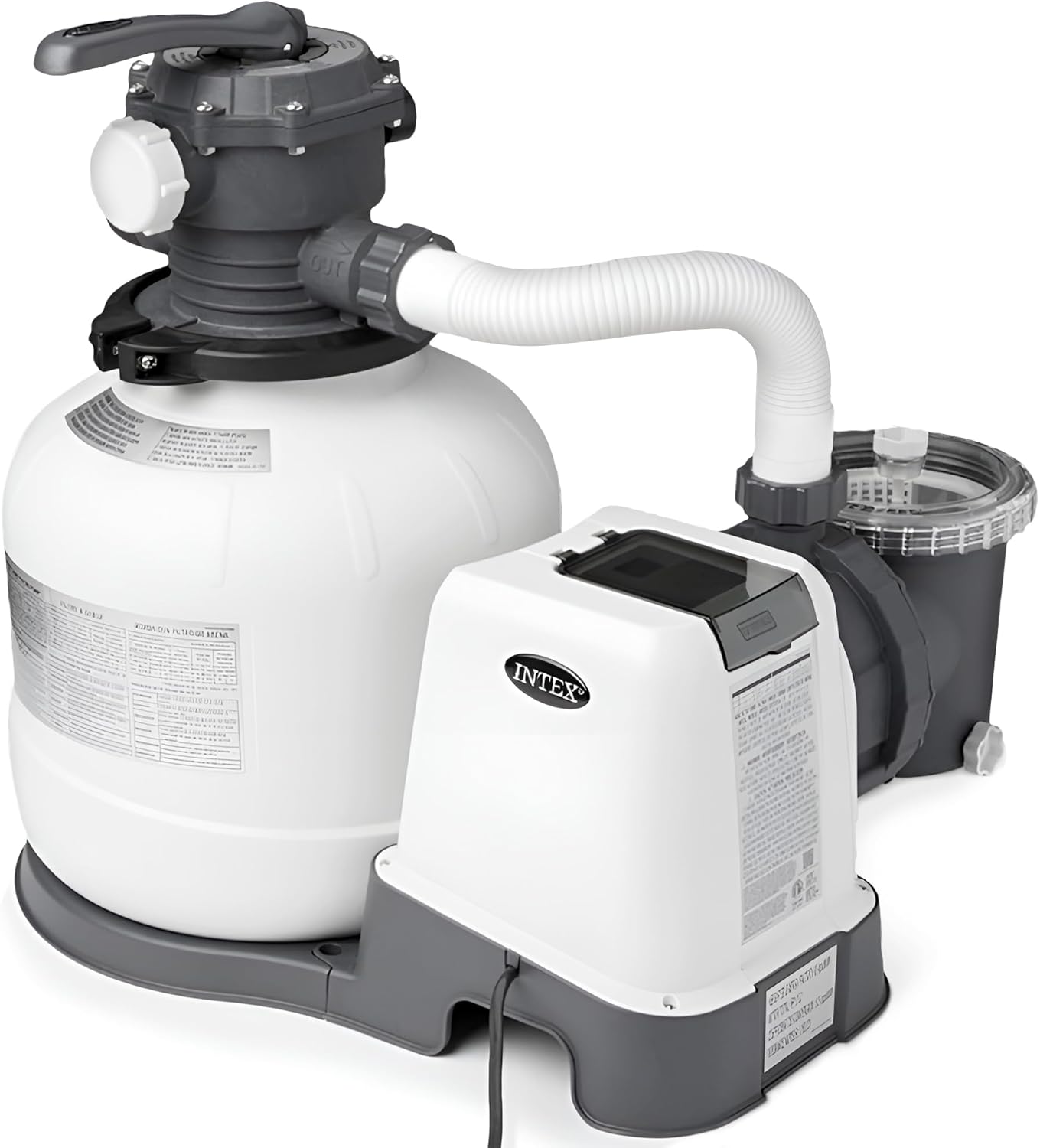 Intex SX2800 Krystal Clear Sand Filter Pump for Above Ground Pools: 2800 GPH Pump Flow Rate – Improved Circulation and Filtration – Easy Installation – Improved Water Clarity – Easy-to-Clean