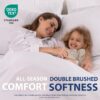 Cathay Home Essentials Ultra Soft Hypoallergenic Wrinkle Resistant Double Brushed Microfiber Bedding Sheet Set, Blush, 4 pcs, Full - Image 6