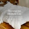 Brooklinen Luxury Sateen 4 Piece Full Size Sheets Set in Window Pane - 100% Cotton Sateen Sheets - 1 Fitted Sheet, 1 Flat Sheet, 2 Pillowcases - Best Luxury Sheets - Image 7
