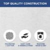 4 Pack Fitted Hospital Bed Sheets with Elastic All Around for a Cotton Rich Soft Knitted Jersey Sheet, 36” x 84” x 12” - Image 5